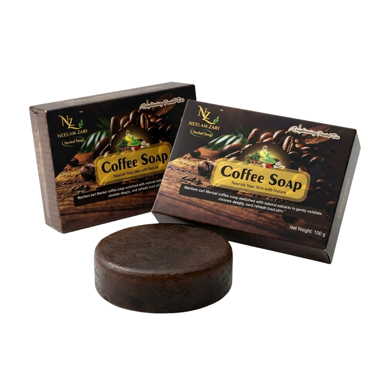 Neelam Zari Herbal Coffee Soap – 100g